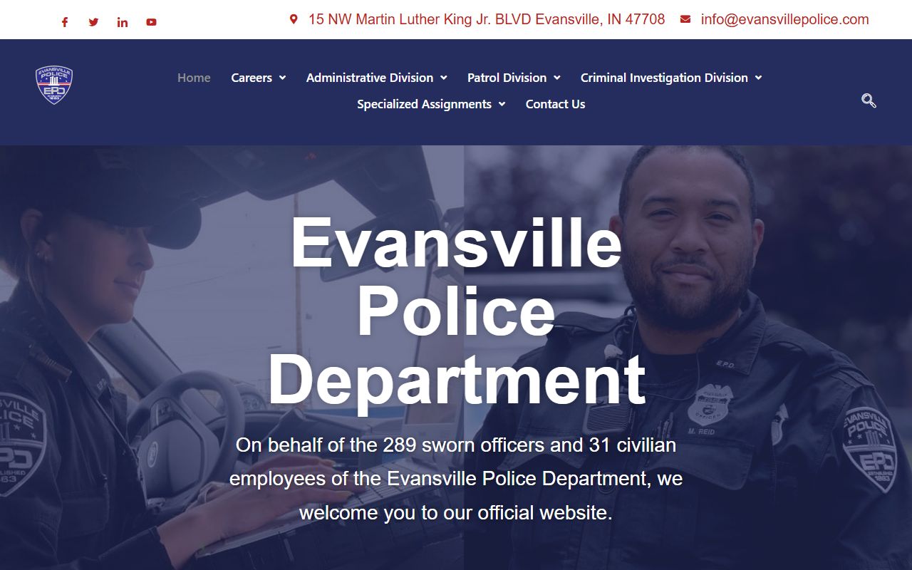 Evansville busted mugshots police department website