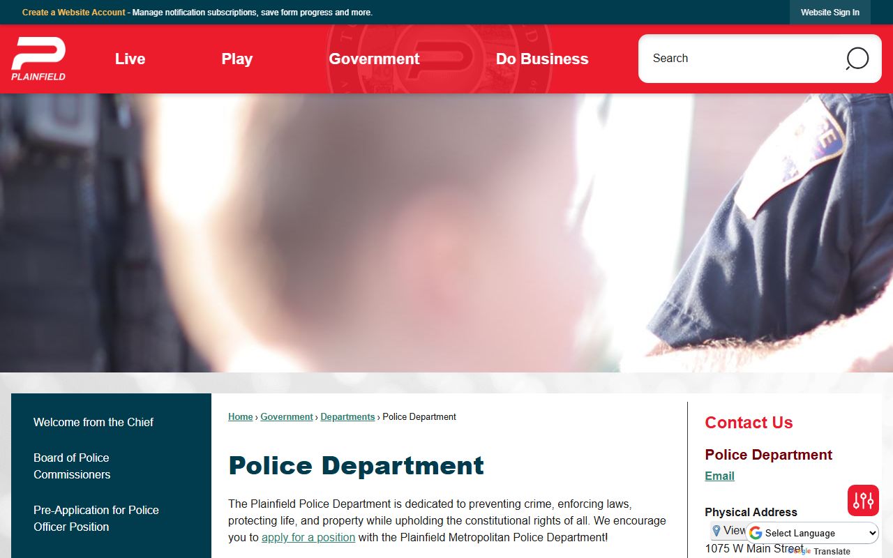 Plainfield busted mugshots police department website
