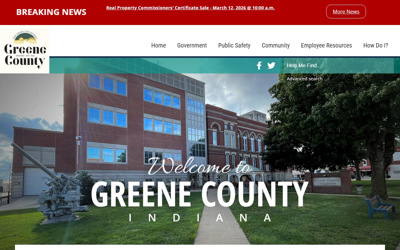 Greene County government website for busted mugshots records access