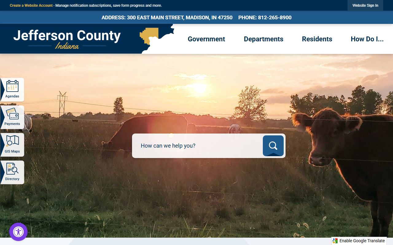 Jefferson County government website for busted mugshots access