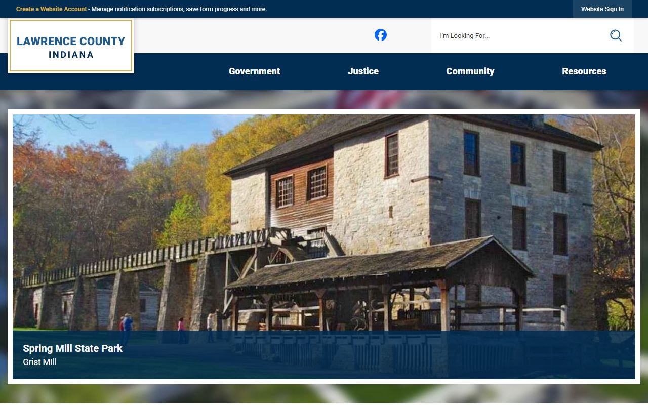 Lawrence County government website for busted mugshots access