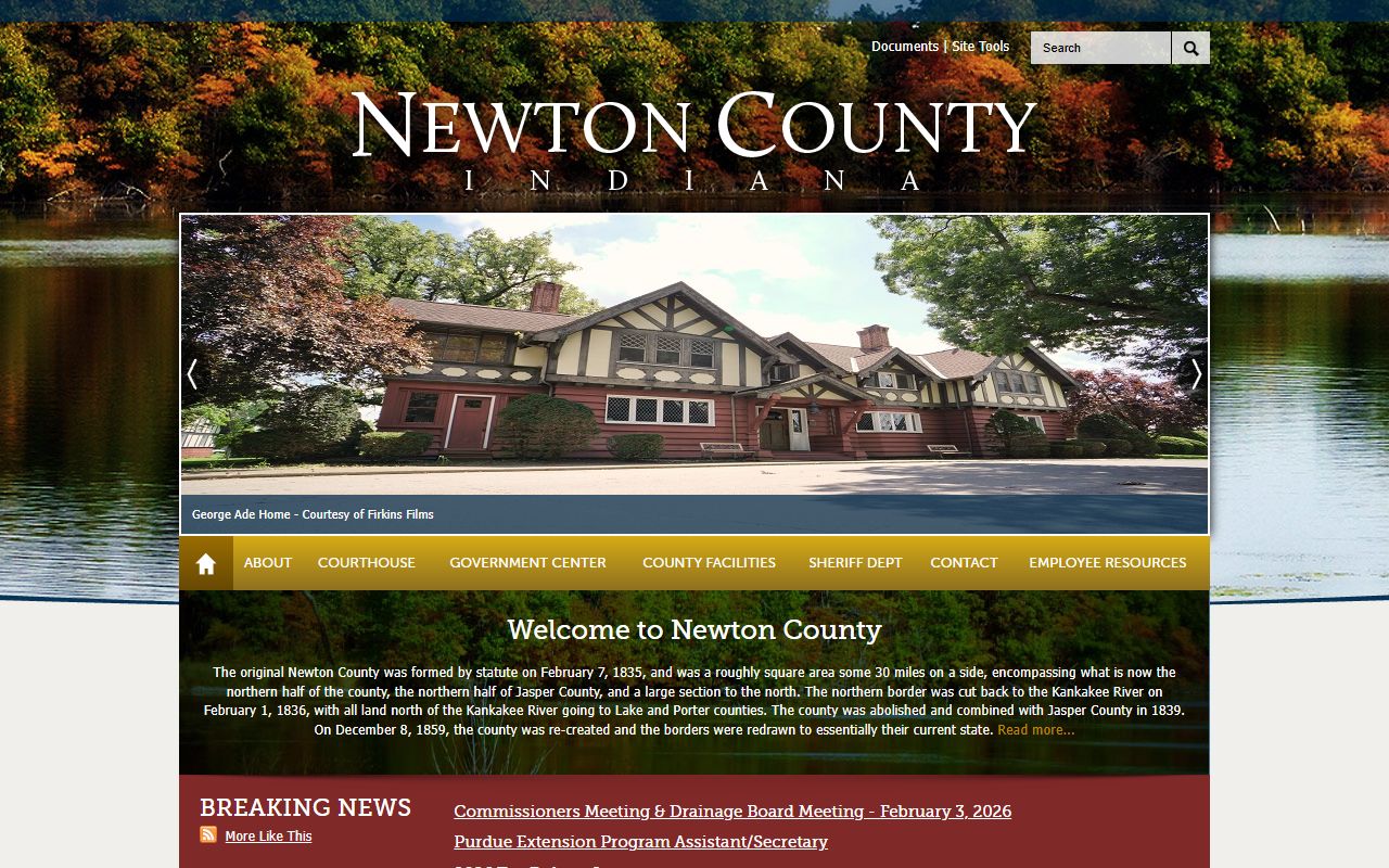Newton County government website for busted mugshots information