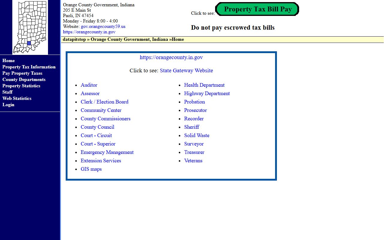 Orange County government website for busted mugshots search