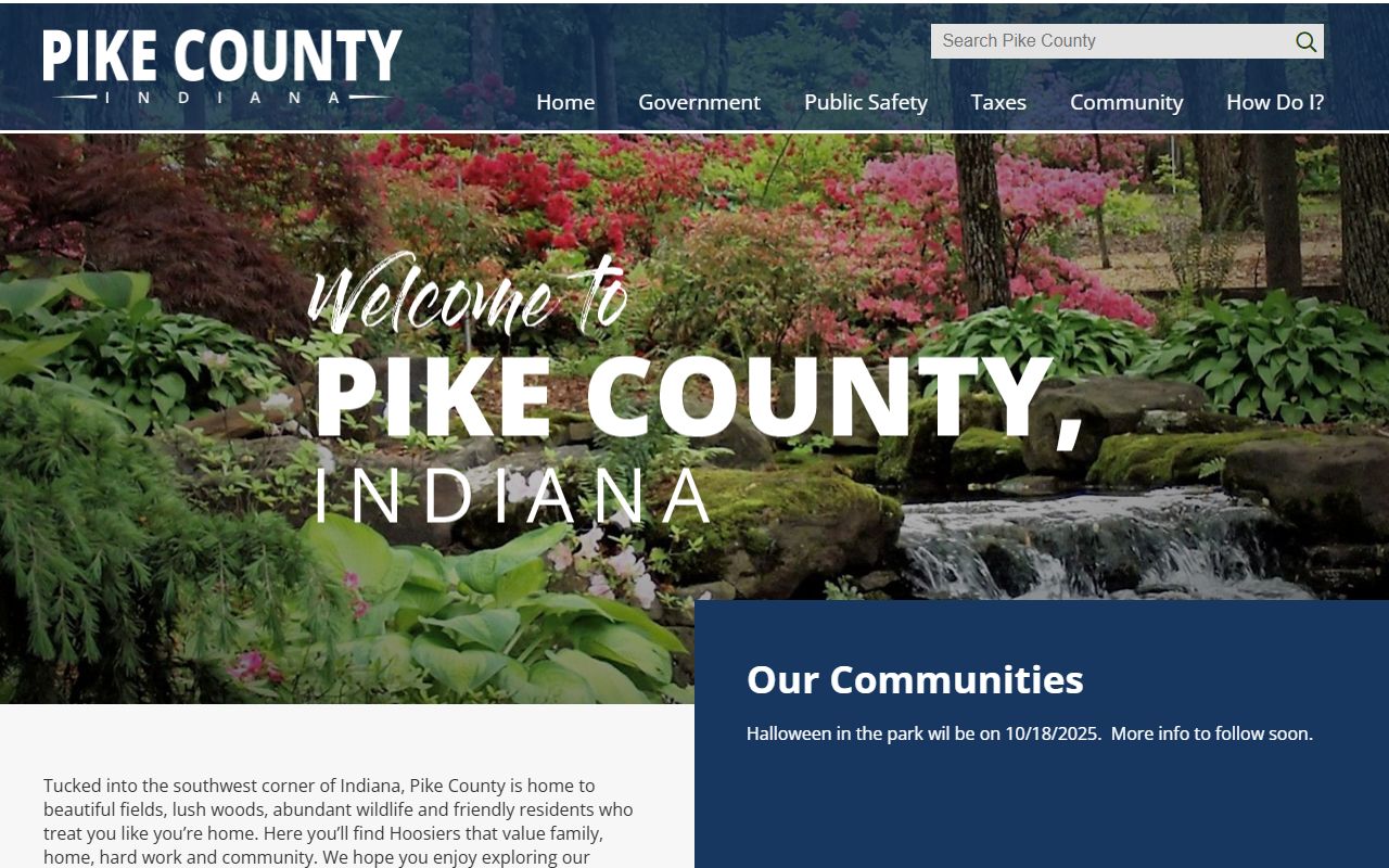 Pike County government website for busted mugshots and arrest records