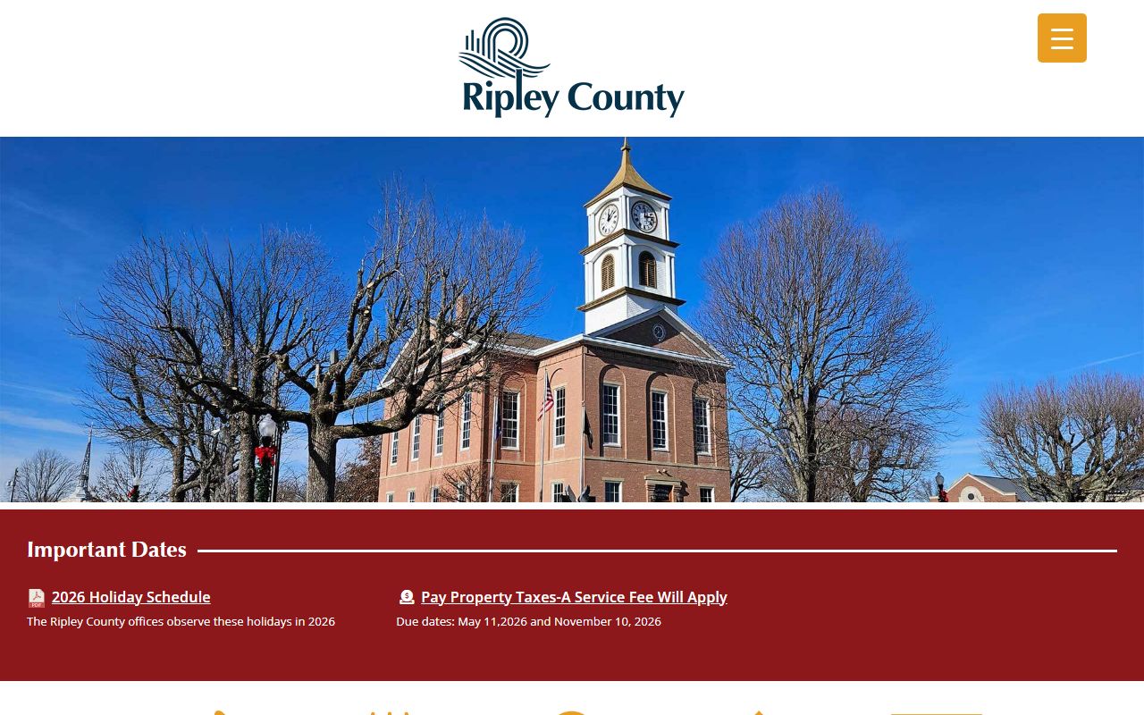 Ripley County government website for busted mugshots and arrest records